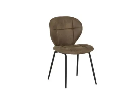 Stoel Factory 50x57x84cm - stof - bruin