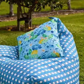 Twill & Co Maritime Lemon Cushion