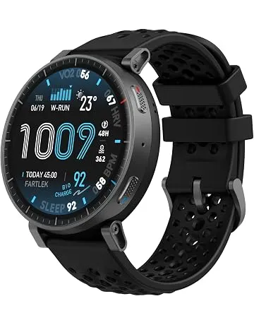 Amazfit Active Max Smart Watch, 1.5" AMOLED Display, GPS, iOS/Android | 48mm, 25-Day Battery, GPS, Water-Resistant, 4GB Storage, Offline Maps, 170+ Sport Modes, Heart Rate & Sleep Fitness Tracker