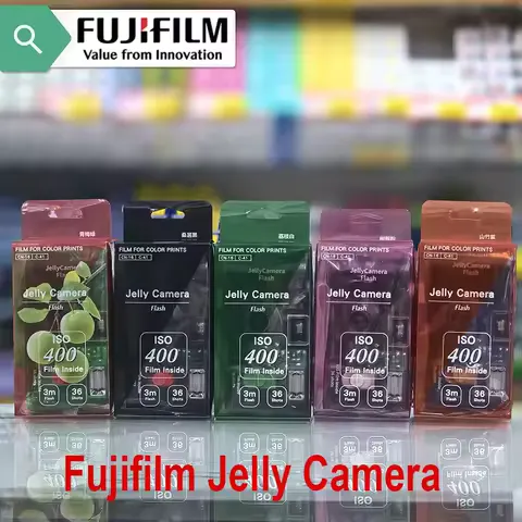 New FUJIFILM/Fuji Jelly Camera Oxygen Camera Transparent Film Camera Film Camera Point and Shoot Camera 135 Film Camera