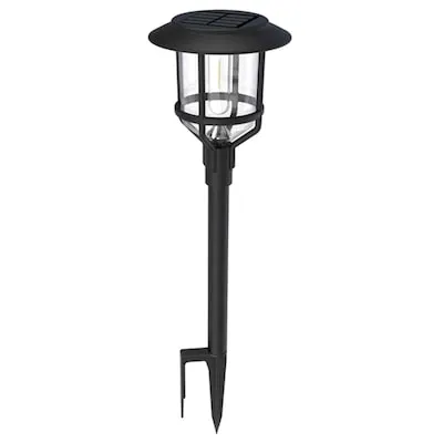 Harbor Breeze Path Light 15 -Lumens Black Solar LED Outdoor Path Light ( 3000-K )