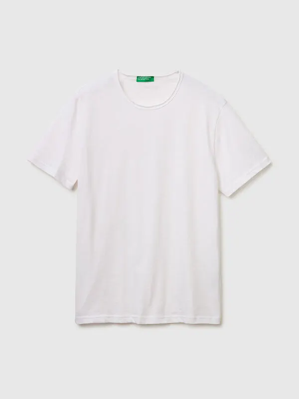 Slub cotton t-shirt