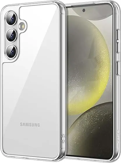 JETech Case for Samsung Galaxy S24 5G, Non-Yellowing Shockproof Bumper Protective Phone Cover, Anti-Scratch Hard PC Back (Clear) JETech Case for Samsung Galaxy S24 5G, Non-Yellowin…