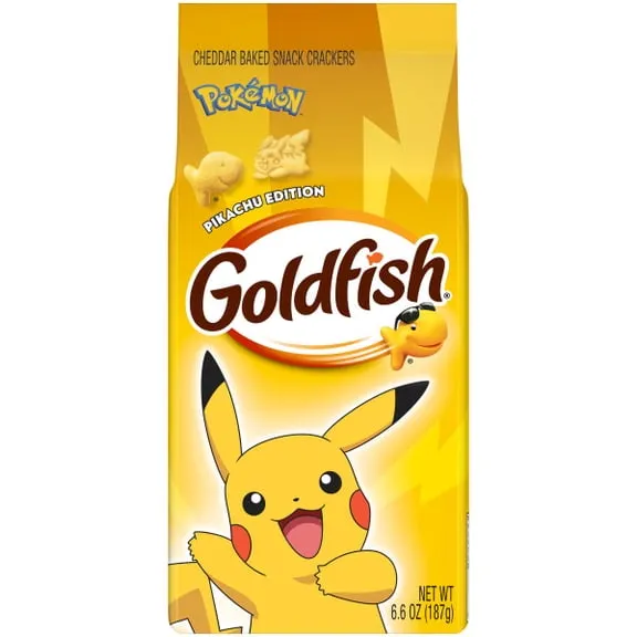 Rollback Goldfish® LTO Pokémon Pikachu Edition Cheddar Cheese Baked Snack Crackers, 6.6 Oz Bag $2.37 Was $2.64 35.9 ¢/oz
