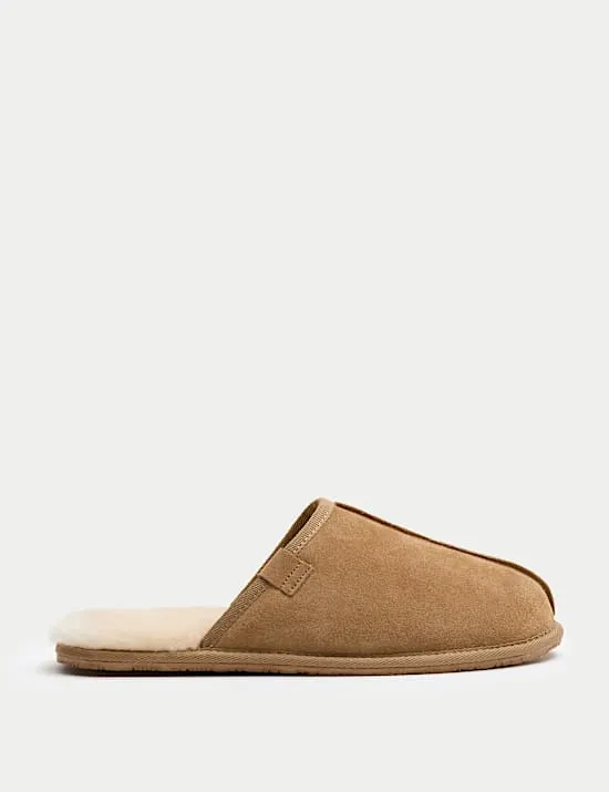 Suede Mule Slippers with Freshfeet™