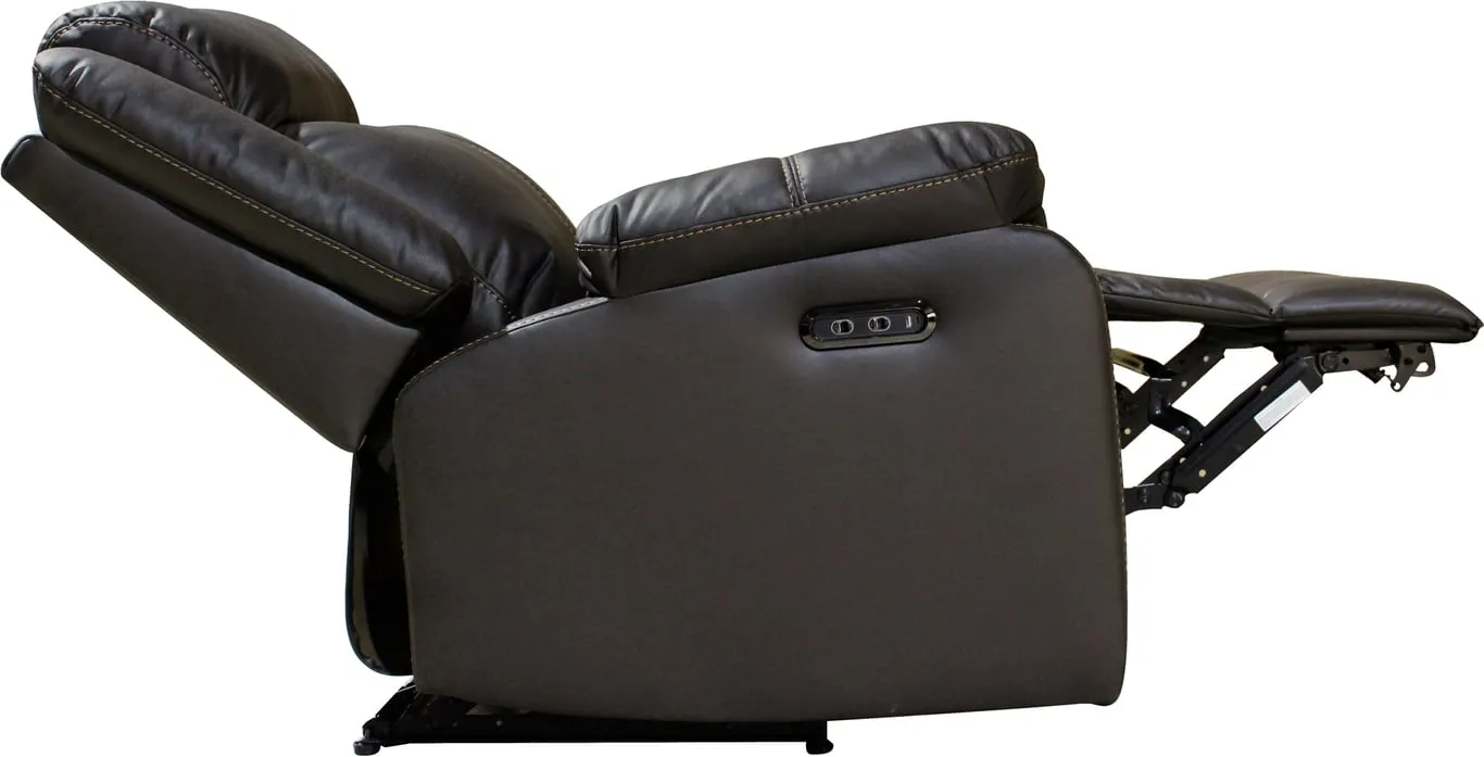 Jackson elektrisk recliner Elektrisk, mørk brun mikrofiber