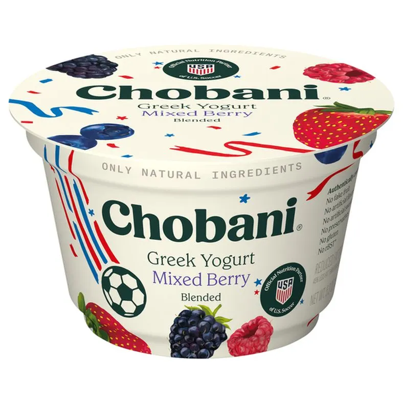 Chobani Reduced Fat Greek Mixed Berry Blended Yogurt