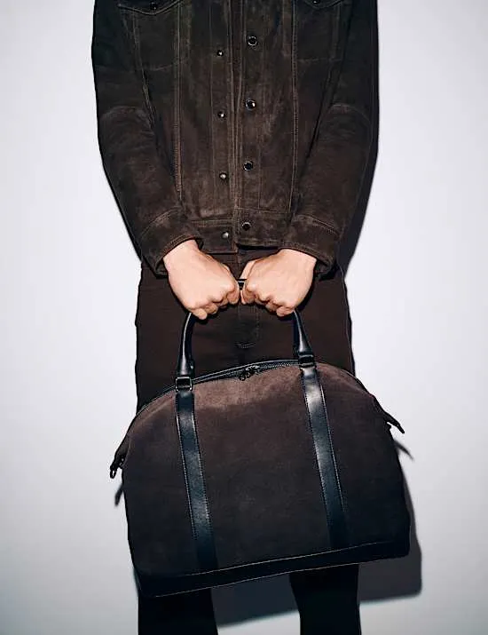 Suede Weekend Bag