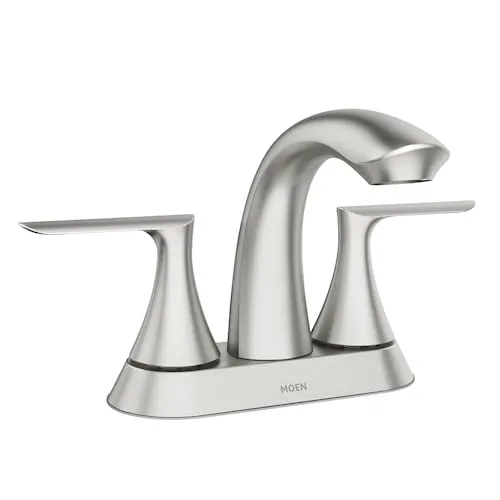 Findlay 4-inch 2-Handle Centerset Bathroom Sink Faucet/Tap in Brushed Nickel