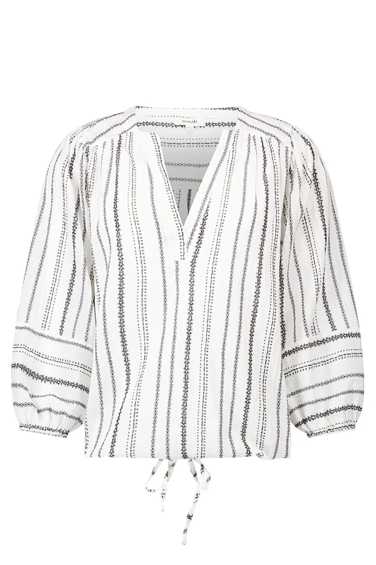 Zwart/wit gestreepte top