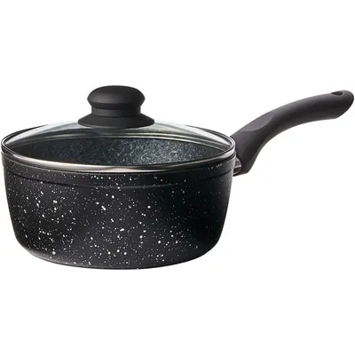 1.8QT Textured Non-Stick Sauce Pan with Lid