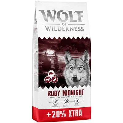 Croquettes Wolf of Wilderness pour chien : 12 kg + 2,4 kg offertes !