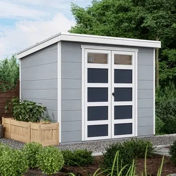 Yardline Melbourne 8' x 6' Wood Shed - Do It Yourself Assembly