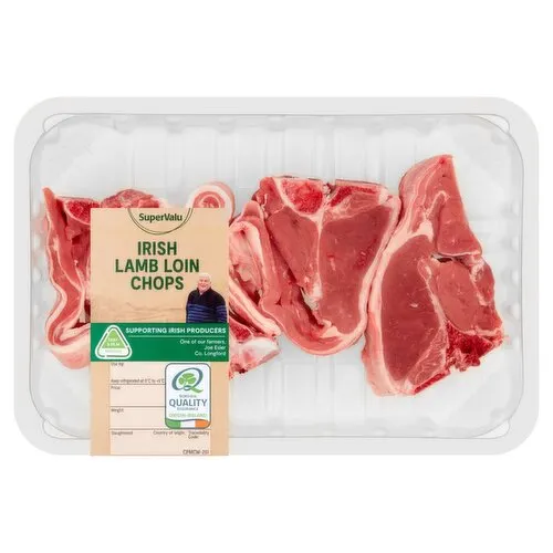 SuperValu Fresh Irish Lamb Loin Chops Family Pack (390 g) Open Product Description