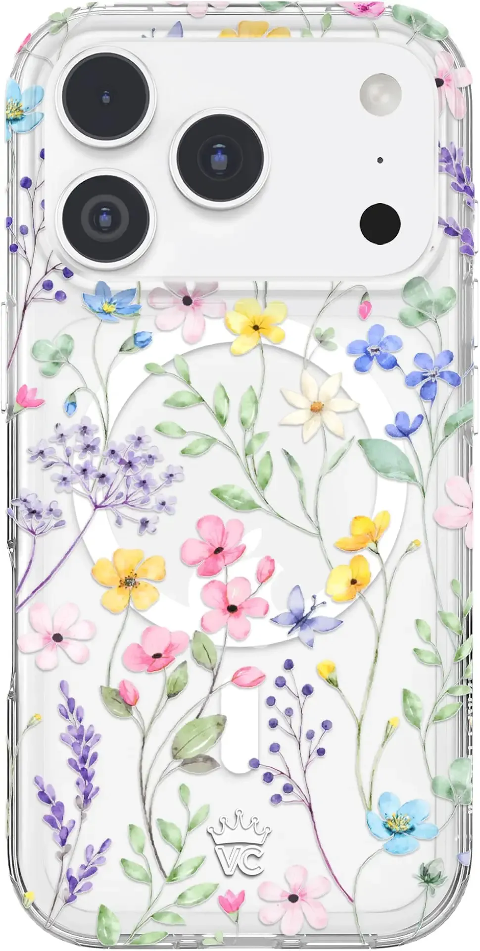 VELVET CAVIAR for iPhone 17 Pro Case | Enchanted Floral Wildflowers | Compatible with MagSafe | 16ft Drop Tested | Scratch Resistant | Cute Girly Protective Cover for Women | Pastel Flowers