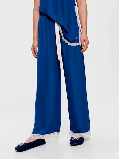Blue Lace Fashion Pj Pant