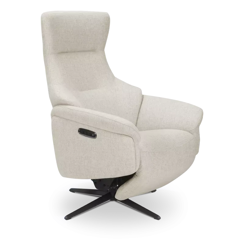 Relaxfauteuil (elektrisch/zwart) Impreza - Soda Beige