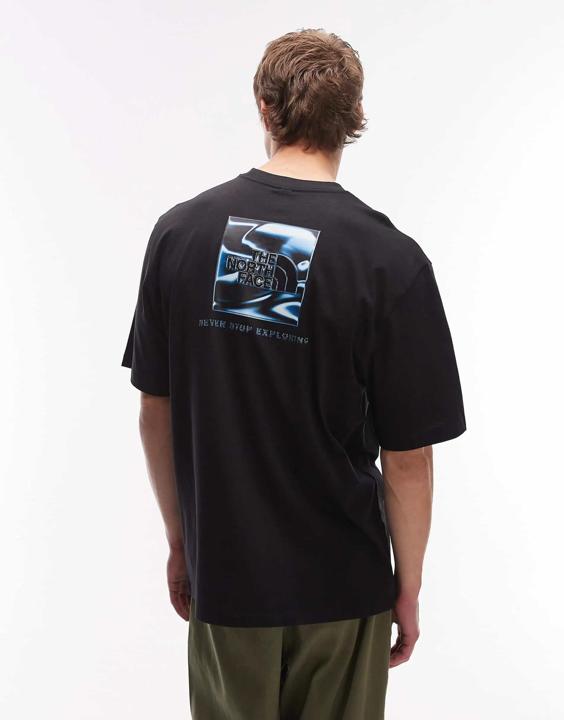The North Face NSE Liquid Box backprint oversized t-shirt in black