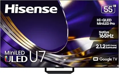 Hisense 55" U7 Mini-LED ULED 4K UHD…