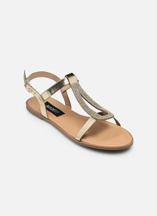 Platte sandalen Sandale THADORA dames goud en brons