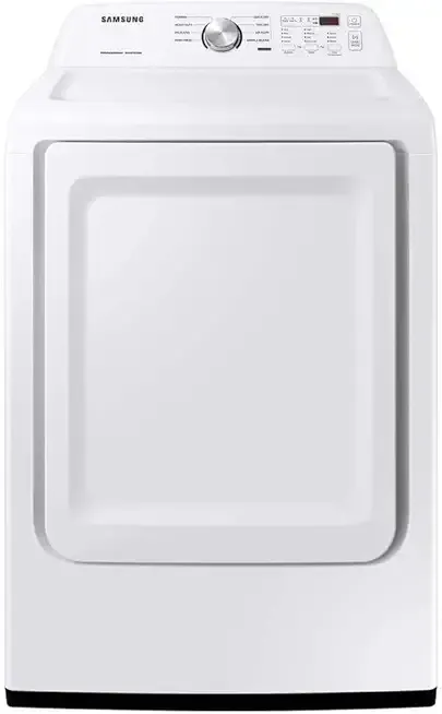 Samsung 7.2 cu. ft. Capacity Top Load Electric Dryer with Sensor Dry, White, DVE45T3200W/A3