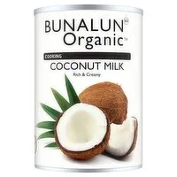Bunalun Organic Coconut Milk (400 ml) Open Product Description