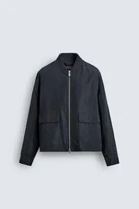 RELAXED FIT SUEDE LEATHER JACKET