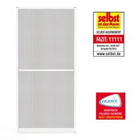 Aluminium Fliegengitterbausatz Tür SLIMPLUS, ca. 100 x 210 cm weiß