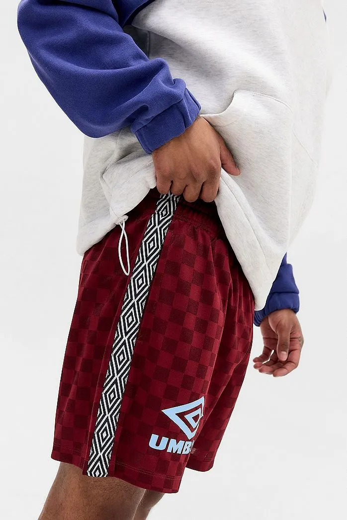 Pantaloncini a Scacchi Rosso Intenso Umbro Esclusiva UO