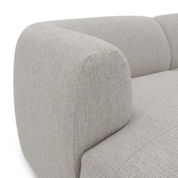 Hoeksalon ABRUZO Longchair Links B322