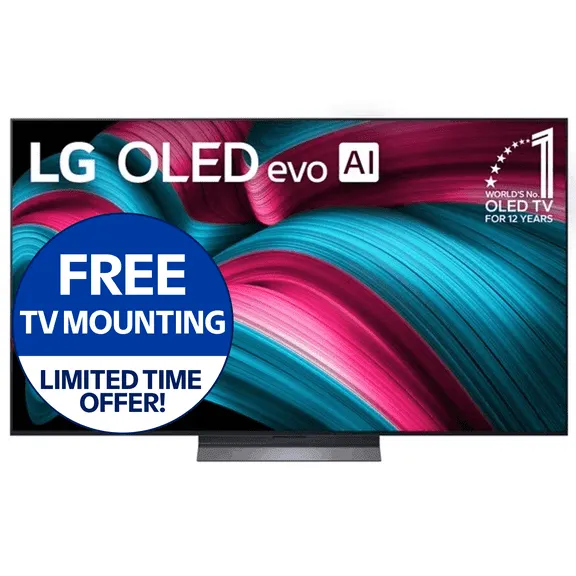 LG 65" C5 Series 4K UHD OLED evo AI Smart webOS 25 TV, OLED65C5PUA $1,299.99 Was $1,396.99