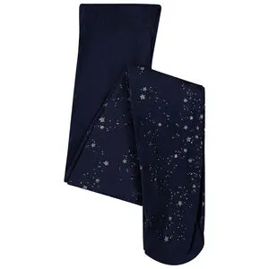 Collant fin fantaisie étoile silver pour fille