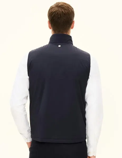 Light Zipped Waistcoat Navy