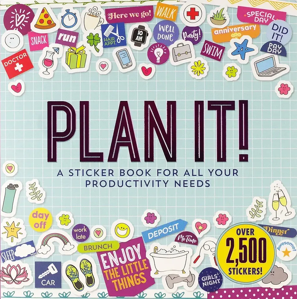 Plan It! A Sticker Book for All Your Productivity Needs (2,500 stickers!)