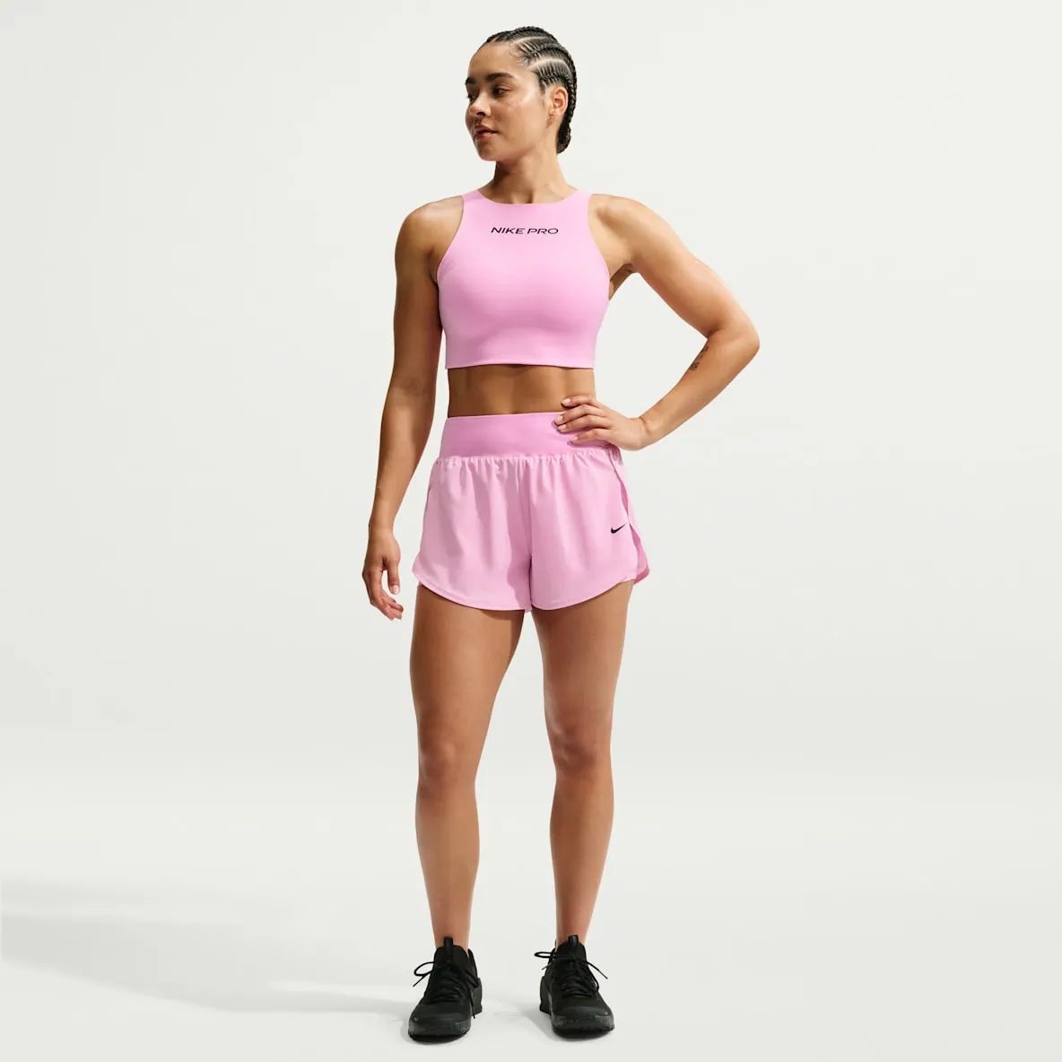 Dri-FIT 2-i-1 dameshorts med høyt liv (7,5 cm)