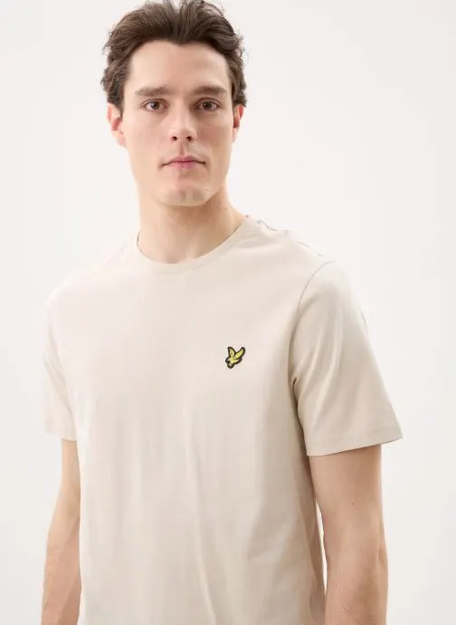 T-shirts Plain Tshirt heren beige