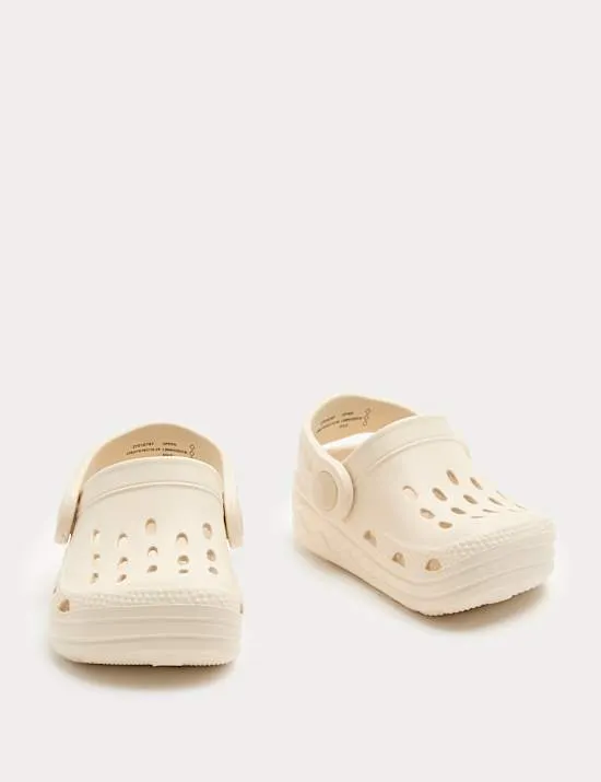 Einfarbige Clogs als erste Laufschuhe für Kinder (19–20,5)