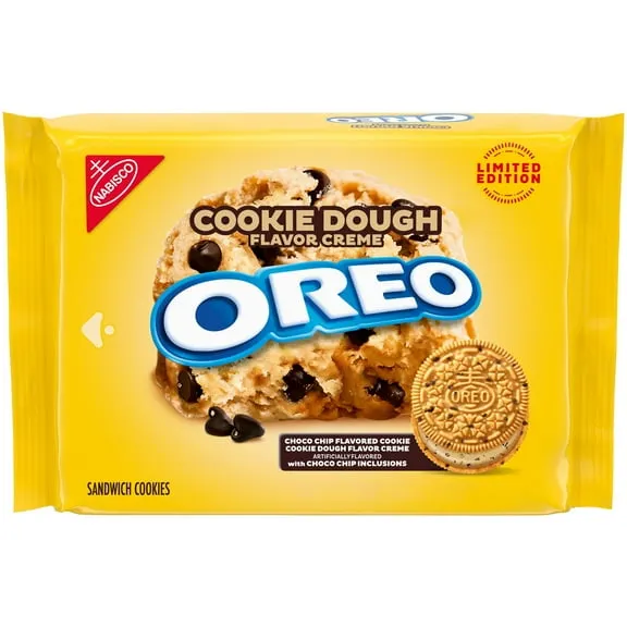 OREO Cookie Dough Creme Sandwich Cookies, Limited Edition, 10.68 oz
