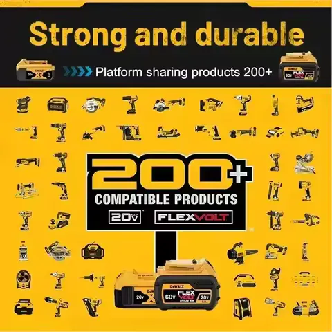 100% Original DeWalt 20V 5Ah 6Ah Battery Power Tool Replacement for DeWalt DCB206 DCB205 DCB805 DCB200 Power Tool