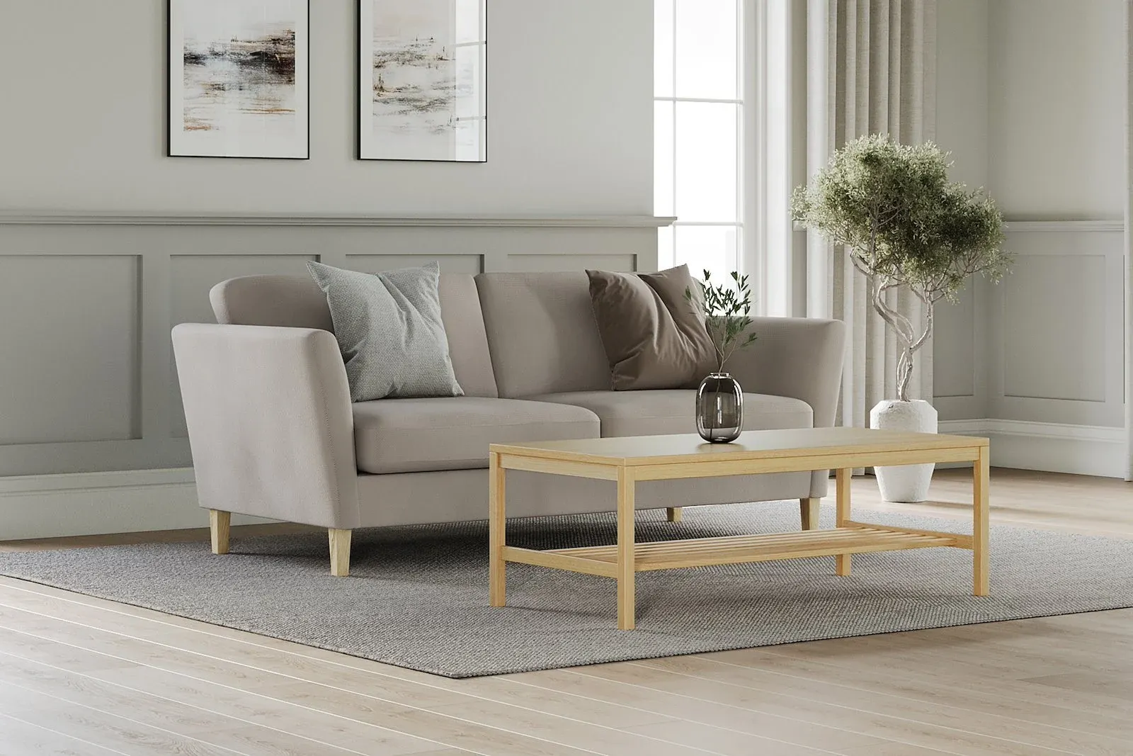 Noor 3-seter duoputer sofa