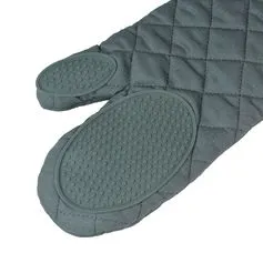 Gant de cuisine antidérapant et silicone gris 30x18cm