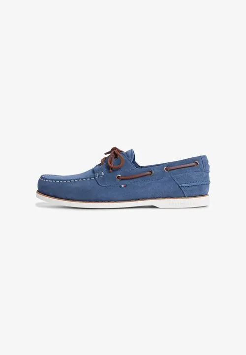 SUEDE BOAT SHOES - Båtsko - aegean sea