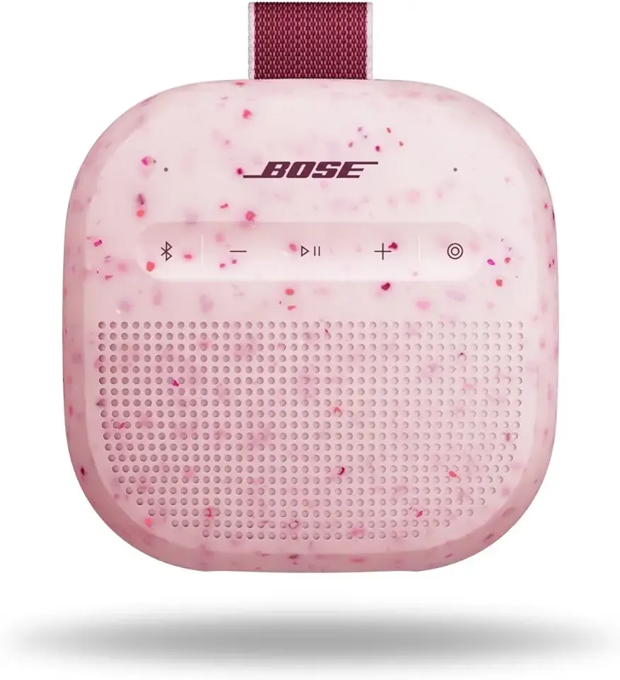 Bose SoundLink Micro Portable Bluetooth Speaker (2nd Gen), Wireless Outdoor Speaker, Up to 12 Hours Battery Life, Waterproof and Dustproof, Petal Pink - Limited Edition Color