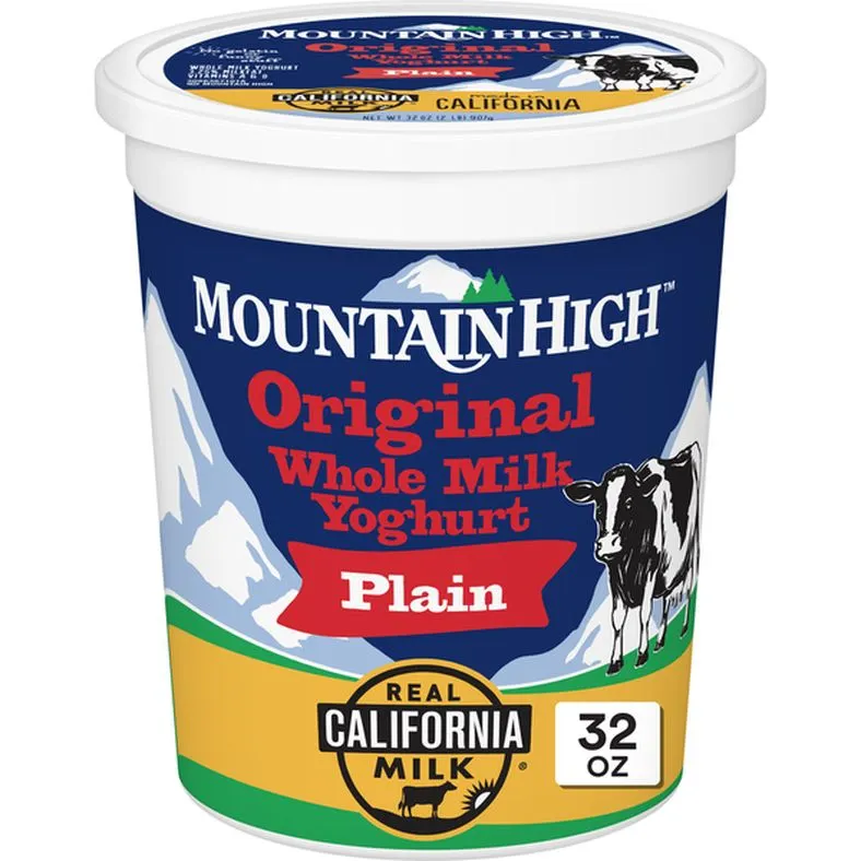 Mountain High Yoghurt Original Whole Milk Plain Yogurt