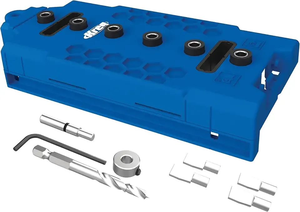 Kreg KMA3225 Shelf-Pin Jig 1/4" (6 mm) - Shelf Pin Drilling Jig - Create Perfect Holes for Wobble-Free Shelves - Drill Guide for Straight Holes