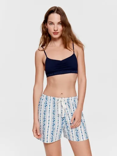 Vintage Floral Long Short