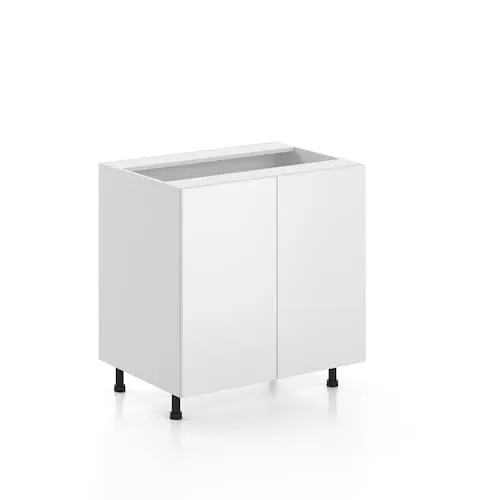 Alexandria 33 in. W x 35 H x 24 D Ready to Assemble Kitchen 2-Door Base Cabinet, White
