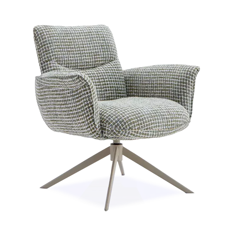 Draaifauteuil Happy (poot: beige) - Funky Turtle