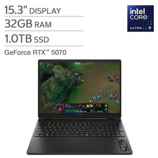 HP HyperX OMEN 15.3" Gaming Laptop - Intel Core Ultra 9 275HX - GeForce RTX 5070 - 2.5K (2560 x 1600) 180Hz - 32GB RAM - 1TB SSD - Windows 11 Home