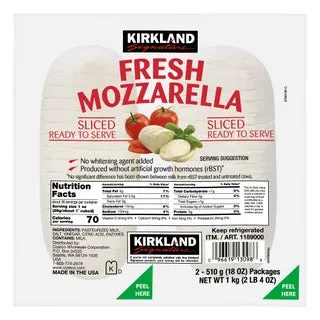 Kirkland Signature Fresh Mozzarella, 18 oz, 2-count